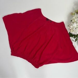 Ted Baker London Blouse Top Sz 2 US 6 Silk Red